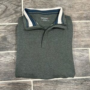 UNTUCKit Gray Cotton Blend Pullover Long Sleeve Sweater Men’s Medium